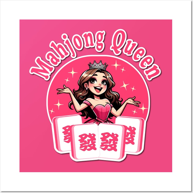 Pink Mahjong Queen Wall Art by jessie848v_tw